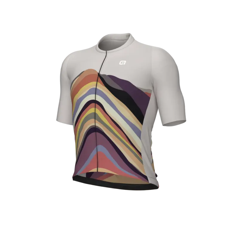 Letní cyklistický dres Alé Cycling PR-E Rainbow pánský hnědý