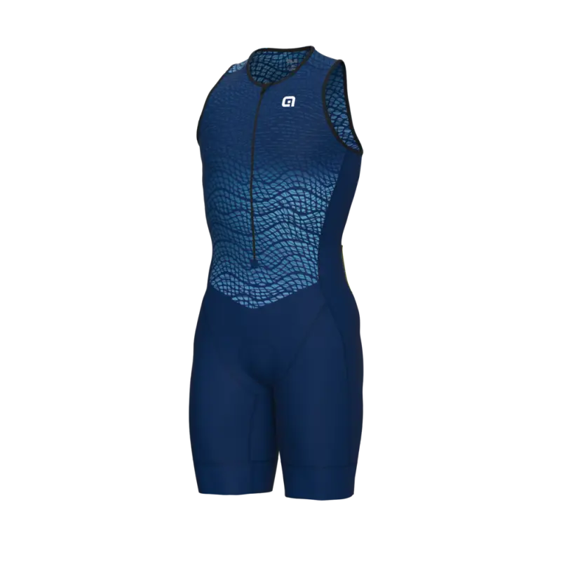Triatlonová kombinéza pánská Alé Cycling Dive Triathlon modrá
