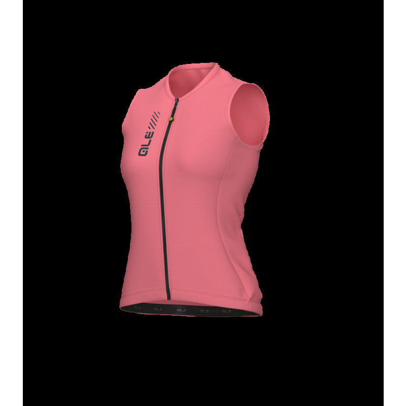 Letní cyklistický dres bez rukávů dámský Alé Cycling Pragma Color Block růžový