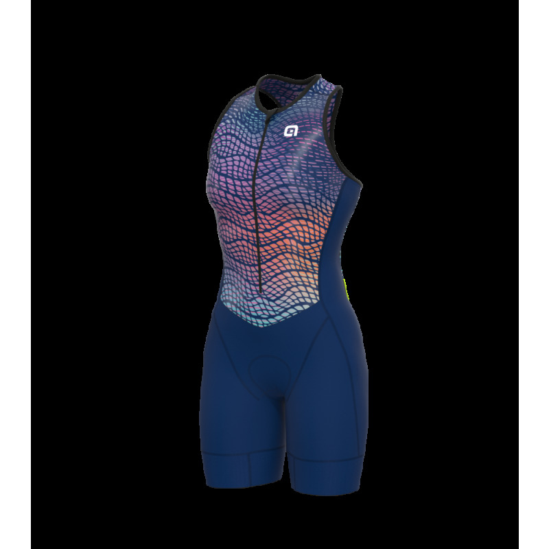 Cyklistická kombinéza dámska Alé Cycling Dive Triathlon modrá