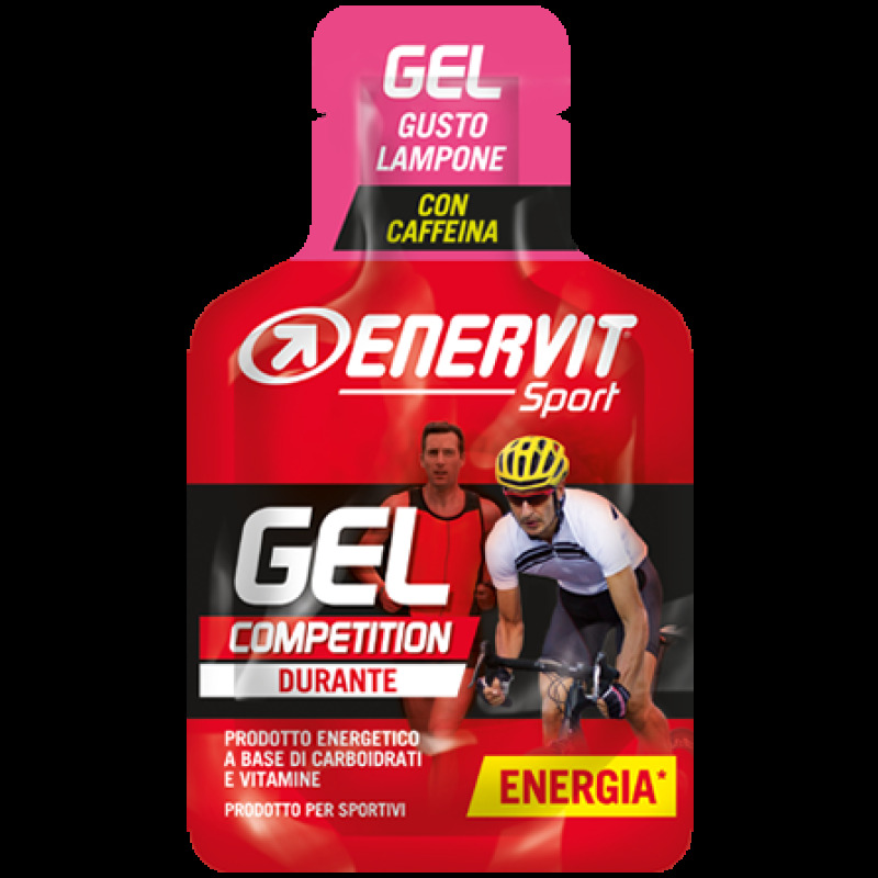 Energetický gel s kofeinem Enervit malina 25 ml