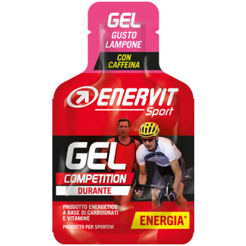 Energetický gel s kofeinem Enervit malina 25 ml