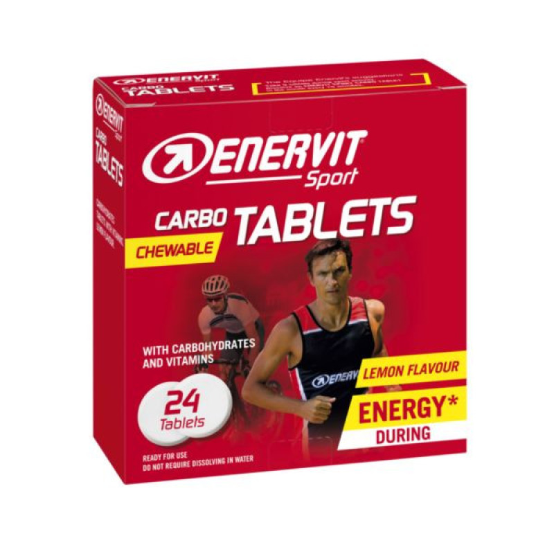 Energetické tablety Enervit Carbo Tablets citrón 24 tabliet