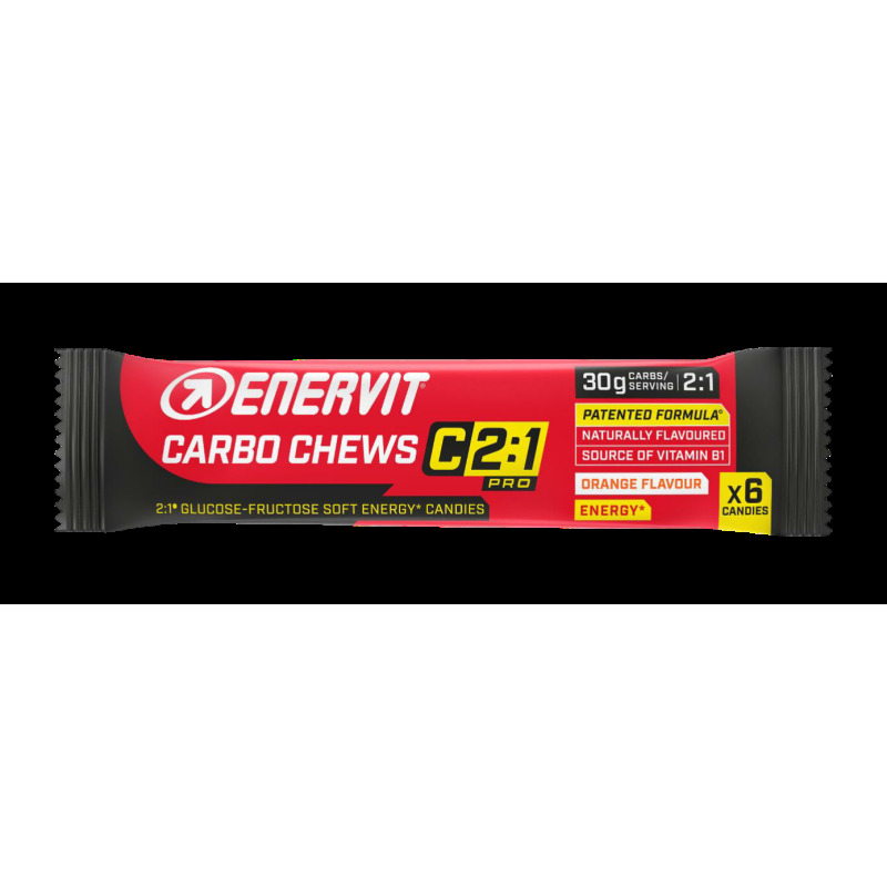 Energetické želatinky Enervit Carbo Chews C2:1 pomeranč