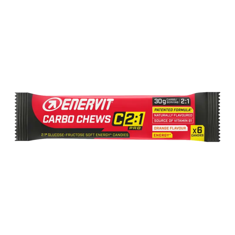 Energetické želatinky Enervit Carbo Chews C2:1 pomeranč