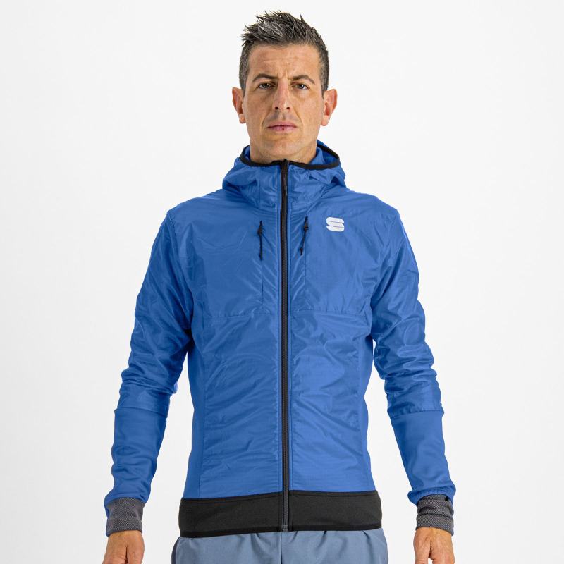 Bunda na běžecké lyžování pánská Sportful Cardio Tech Wind modrá