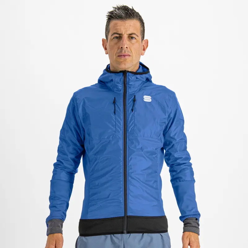 Bunda na běžecké lyžování pánská Sportful Cardio Tech Wind modrá