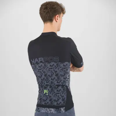 Karpos JUMP dres Black/Ombre Blue/Green Fluo