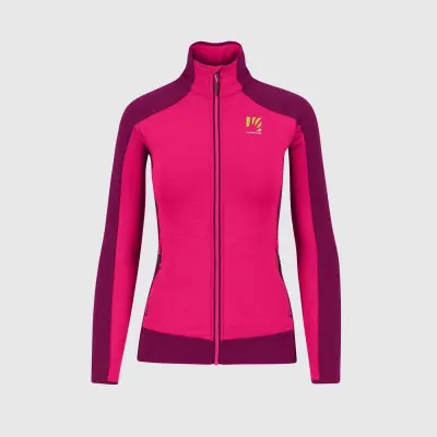 Outdoorová fleecová bunda pánska Karpos Odle ružová