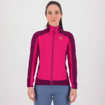 Outdoorová fleecová bunda pánska Karpos Odle ružová