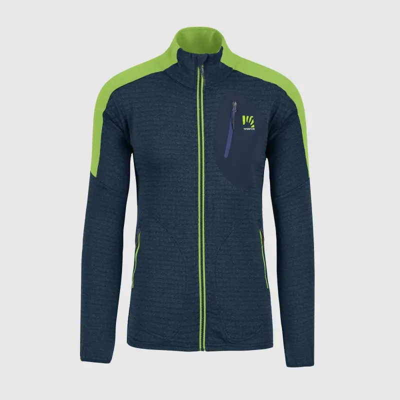 Outdoorová flíska pánská Karpos Puez modrá/zelená