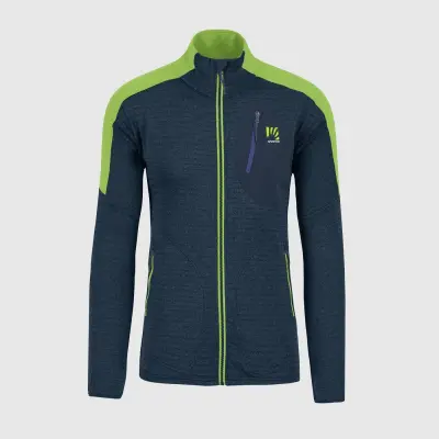 Outdoorová flíska pánska Karpos Puez modrá/zelená