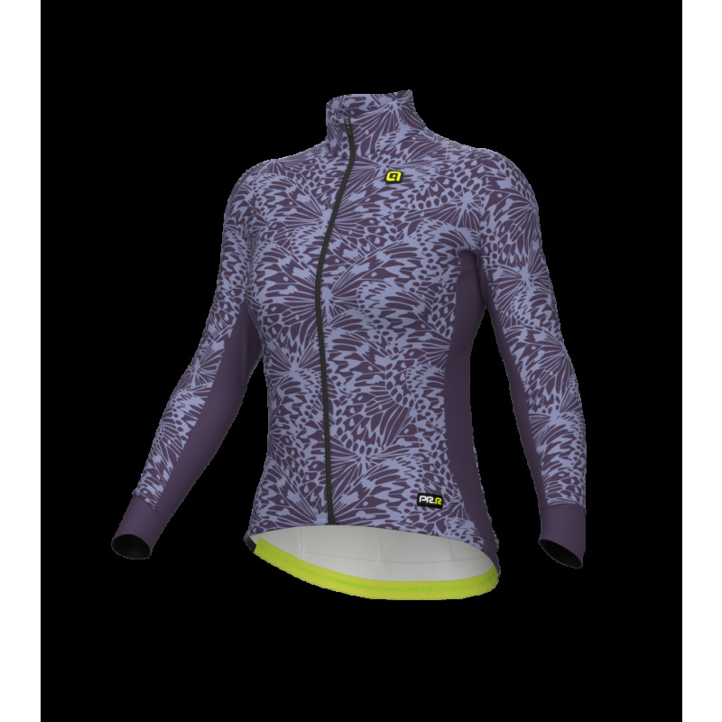 Zateplený cyklistický dres dámský Alé Cycling Papillon PR-R fialový