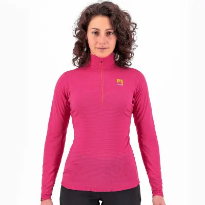 Karpos dámska flíska Croda Light Half Zip ružová.