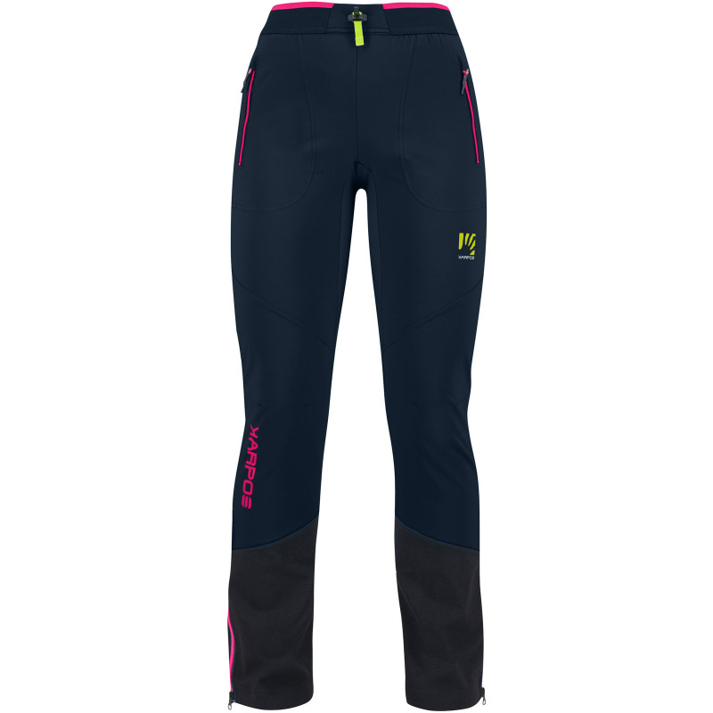 Skialpové nohavice dámske Karpos Alagna Plus Evo Vulcan/Pink čierne