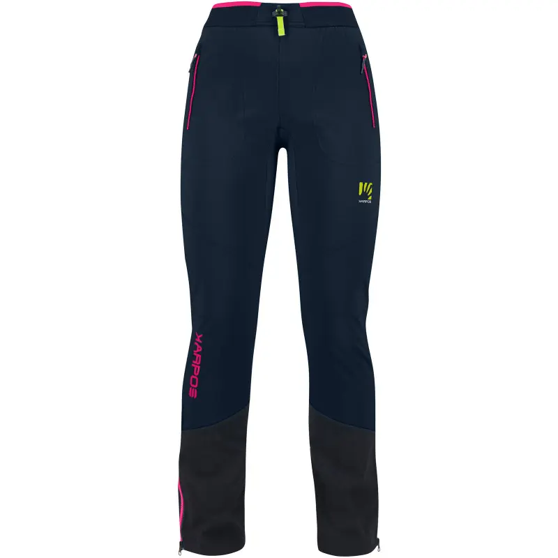 Skialpové nohavice dámske Karpos Alagna Plus Evo Vulcan/Pink čierne