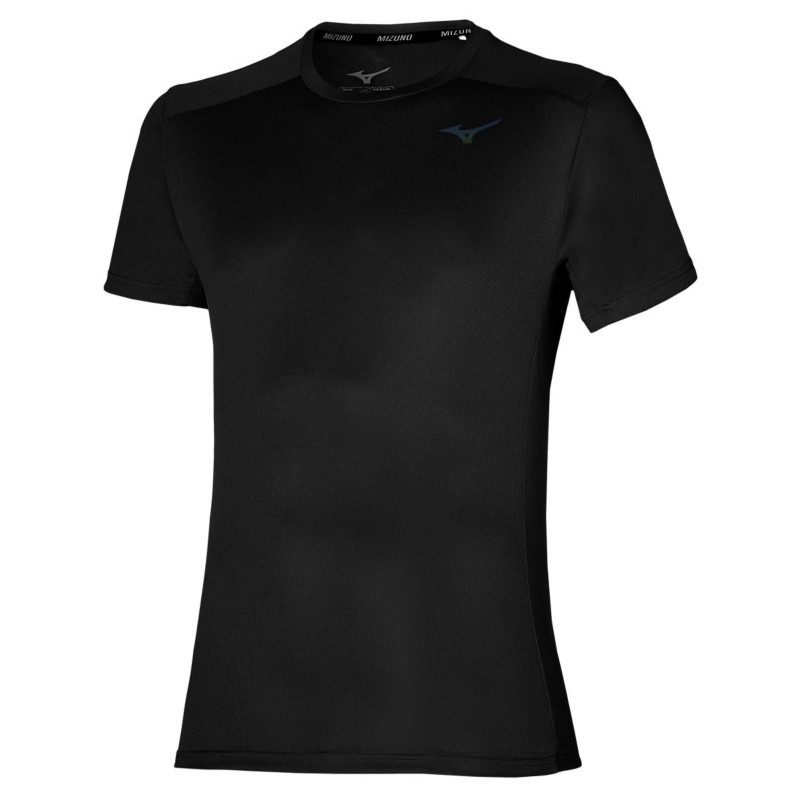 Běžecké tričko pánské Mizuno Two Loops 8 Tee černé
