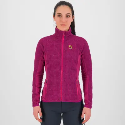 Karpos dámska outdoorova flíska Rocchetta malinová.