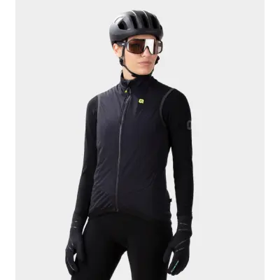 Zimná vetru a vode odolná cyklistická vesta dámska Alé Cycling Gilet Donna K-Smart čierna