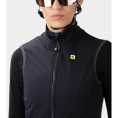 Zimná vetru a vode odolná cyklistická vesta dámska Alé Cycling Gilet Donna K-Smart čierna
