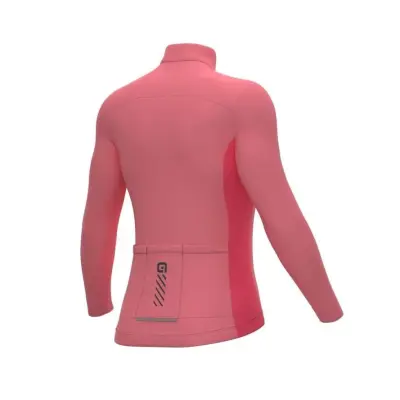 Zatepleny dámsky cyklistický dres Alé Cycling Fondo 2.0 Solid zozadu