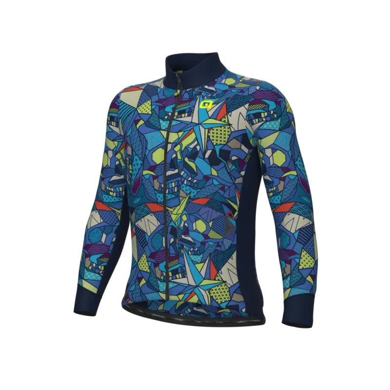 Zateplený cyklistický dres pánský Alé Cycling Over Pragma modrý