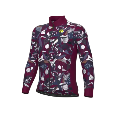 Zateplený cyklistický dres ALÉ pánský OVER PRAGMA_0