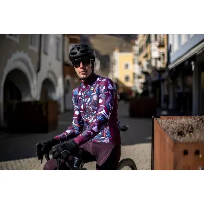 Zateplený cyklistický dres ALÉ pánský OVER PRAGMA_2