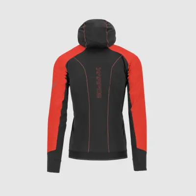 Bežecká outdoorová bunda pánska Karpos Lavaredo Winter grenadína/čierna