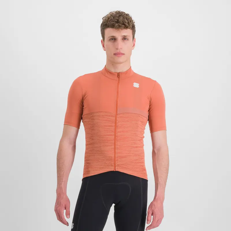 Letný cyklistický dres pánsky Sportful Giara kayenská červená