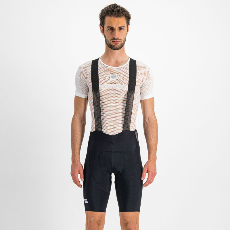 Sportful Classic férfi nyári kerékpáros nadrág kantáros pánttal, fekete/fehér/szürke