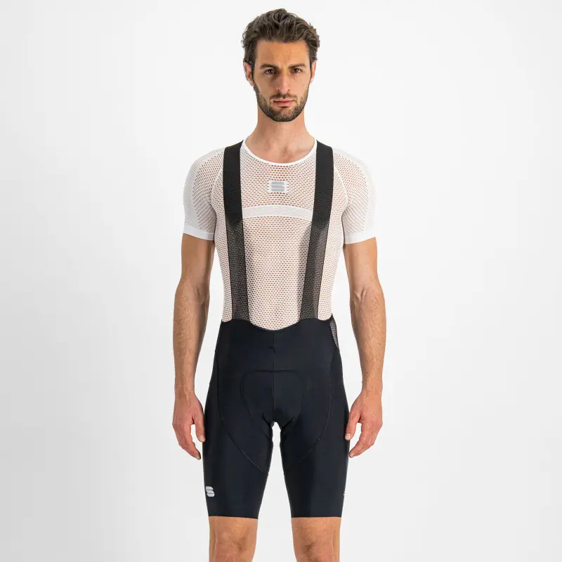 Sportful Classic férfi nyári kerékpáros nadrág kantáros pánttal, fekete/fehér/szürke