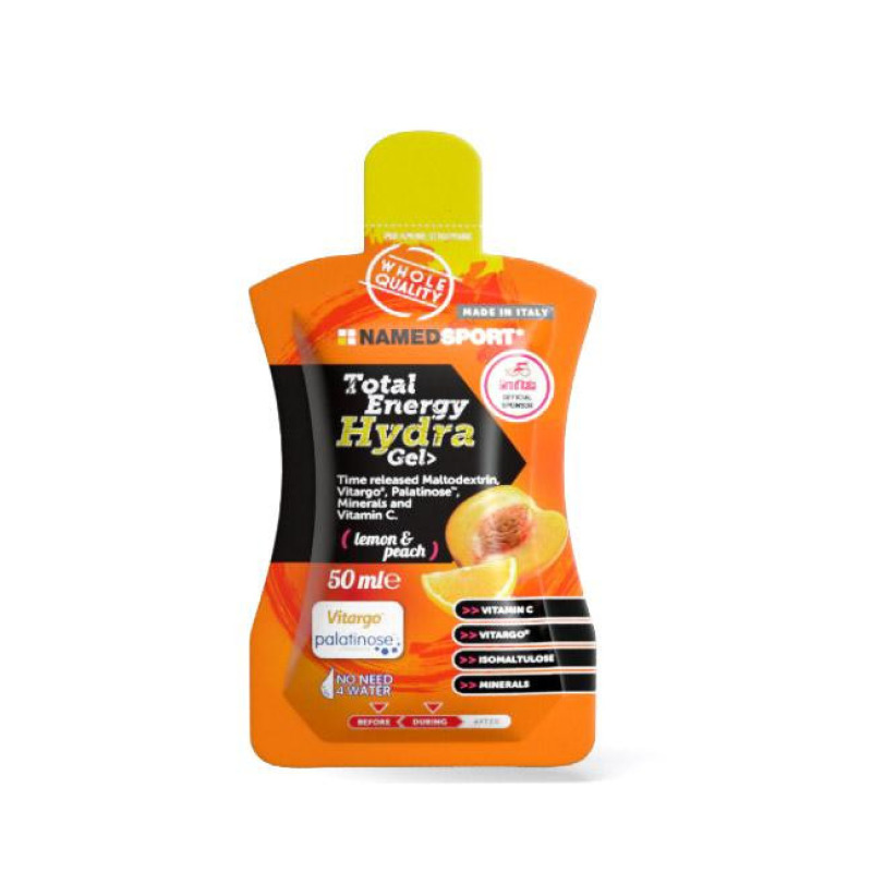 Energetický gél NamedSport Total Energy Hydra citrón-broskyňa 50ml