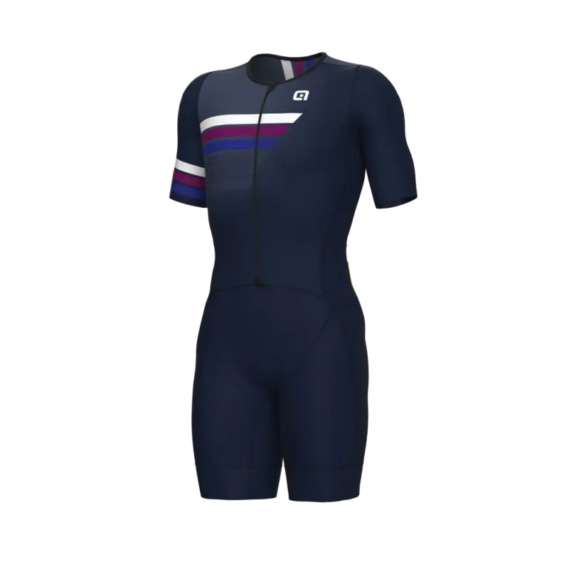 Triatlonová pánská kombinéza Alé Cycling Trigger Triathlon modrá