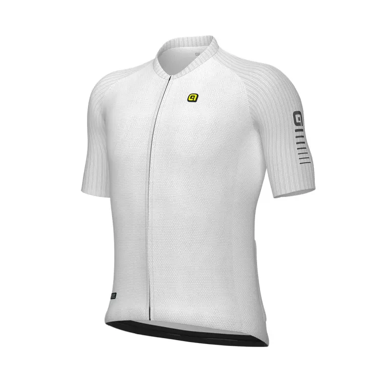 Letný cyklistický pánsky dres Alé Cycling R-EV1 Silver Cooling biely