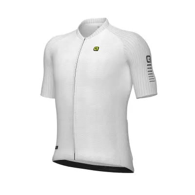 Letný cyklistický pánsky dres Alé Cycling R-EV1 Silver Cooling biely 3d