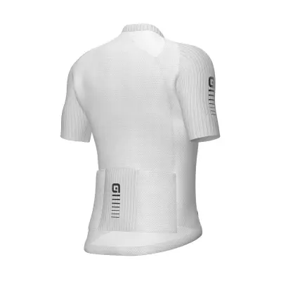 Letný cyklistický pánsky dres Alé Cycling R-EV1 Silver Cooling biely 3d back