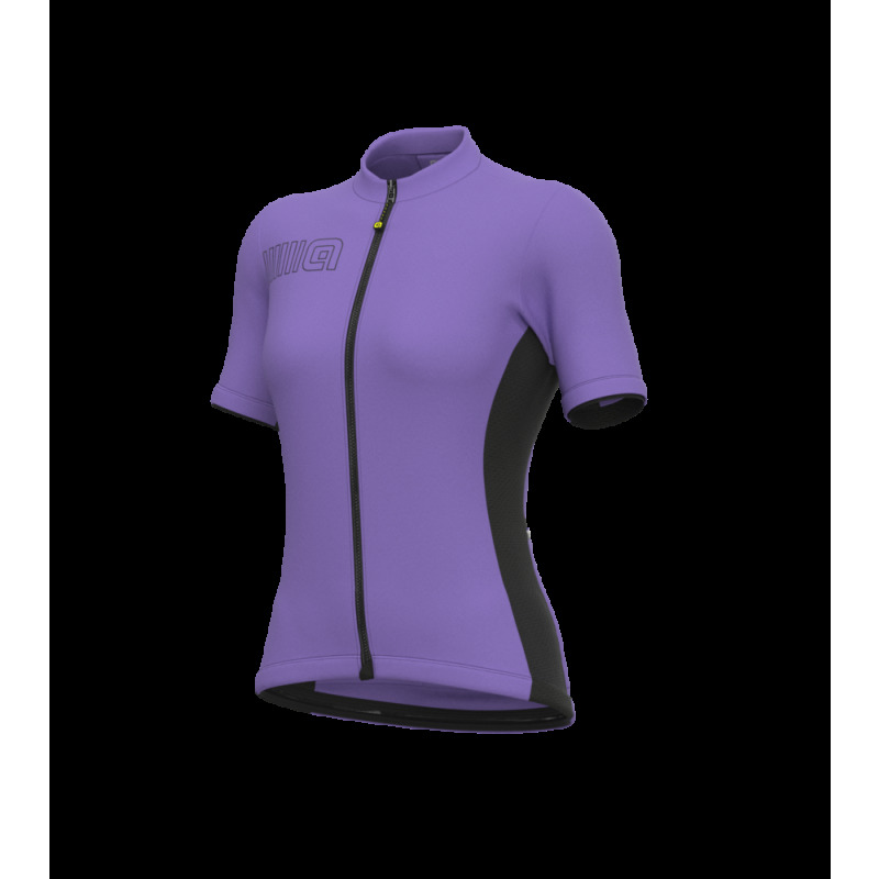 Letní cyklistický dámský dres Alé Cycling Solid Color Block Lady fialový