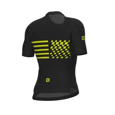 Letný cyklistický pánsky dres Alé Cycling Play PR-E čierny back 3d