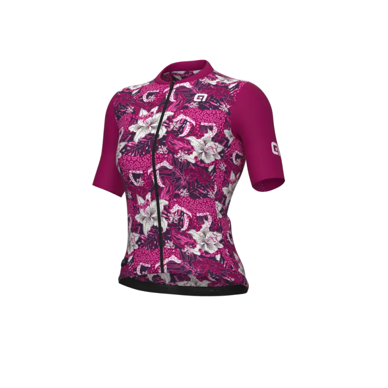 Letní cyklistický dámský dres Alé Cycling PR-E Hibiscus fialový