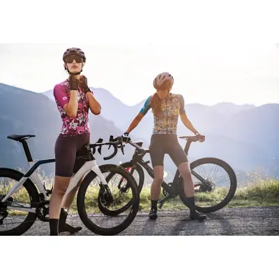 Letní cyklistický dres ALÉ dámský HIBISCUS PR-E_3
