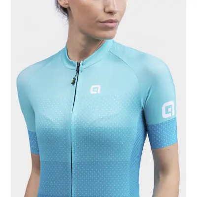 Letný cyklistický dámsky dres Alé Cycling Solid Level Lady modrý