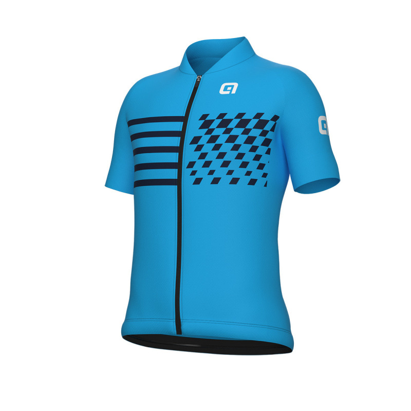 Letný cyklistický dres detský Alé Cycling Play Kid modrý