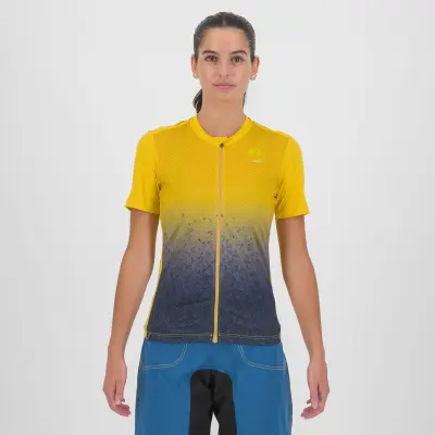 Karpos VERVE EVO dámsky dres Lemon Curry/Ombre Blue
