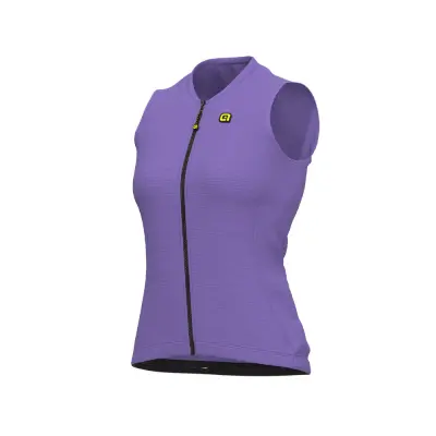 Letný dámsky cyklistický dres ALÉ SOLID COLOR BLOCK LADY fialový