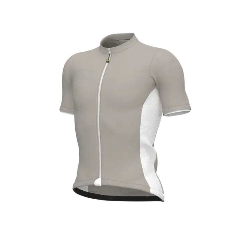 Letný cyklistický pánsky dres Alé Cycling Solid Color Block sivý