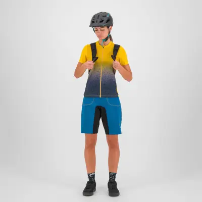 Karpos VERVE EVO dámsky dres Lemon Curry/Ombre Blue