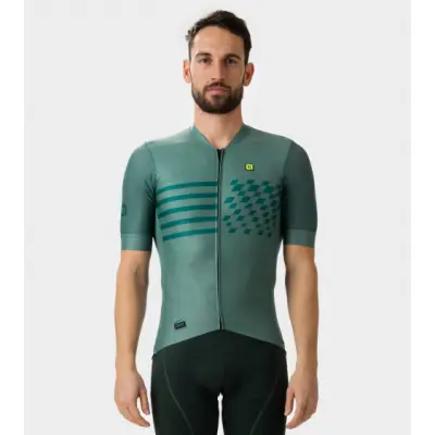 Letný cyklistický pánsky dres Alé Cycling Play PR-E zelený