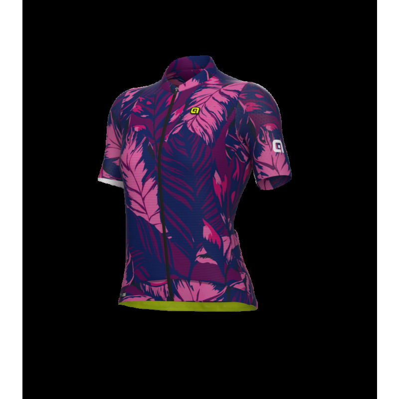 Letní cyklistický dámský dres Alé Cycling Leaf PR-S fialový/růžový