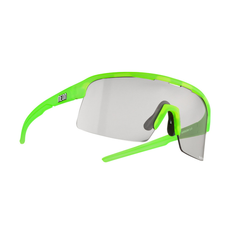 Cyklistické okuliare Neon Arrow 2.0 zelené/sivé, Photosmoke cat. 1/3
